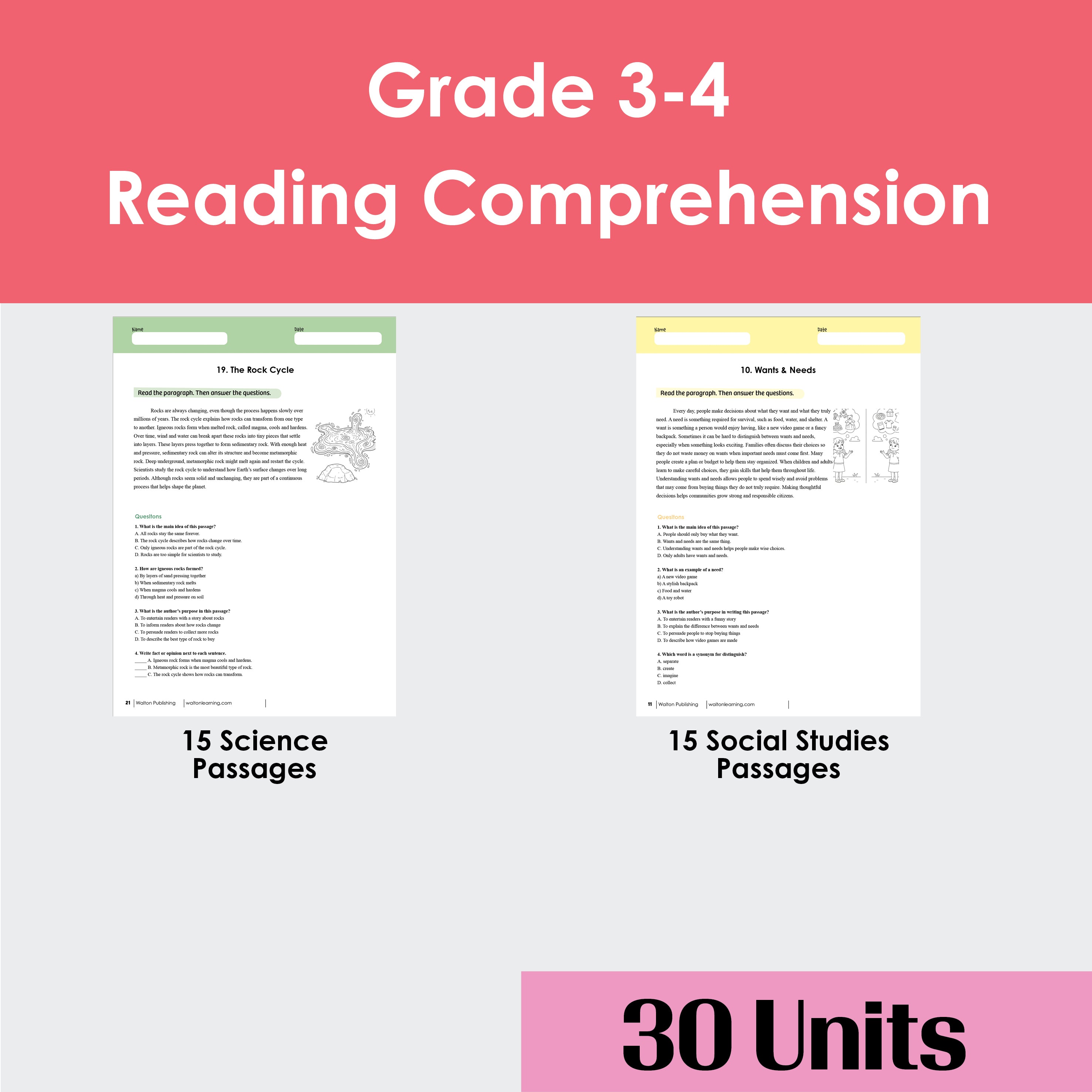 Reading Comprehension Grade 3-4