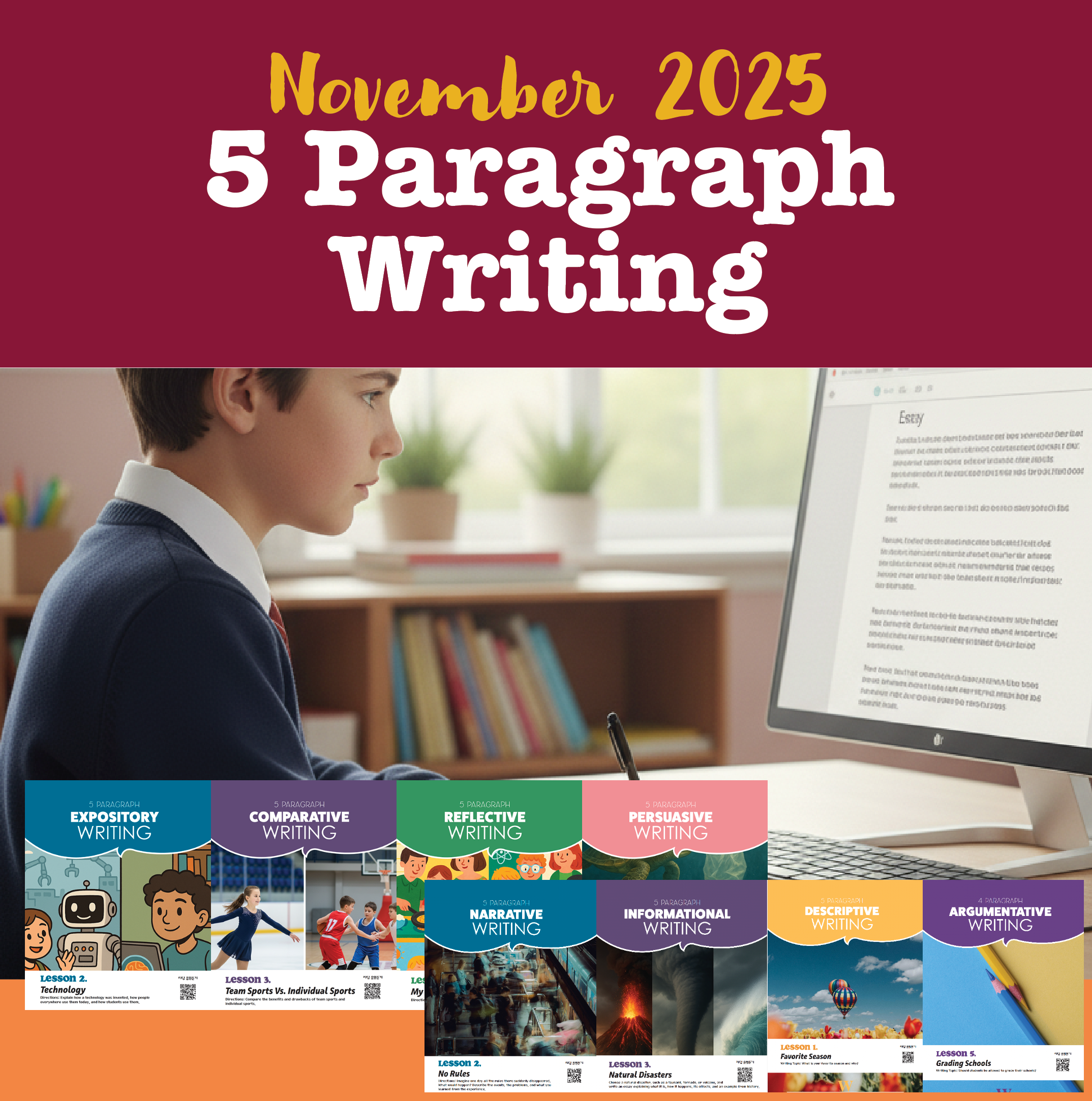 5 Paragraph Writing 4 Week Course 2025.November